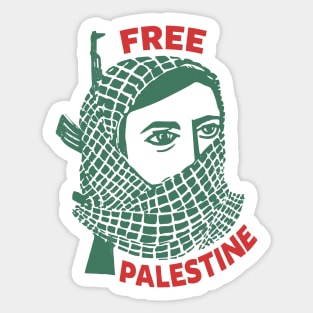 Free Palestine / Retro Style Design Sticker